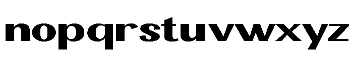 Ashetta Expanded Font LOWERCASE
