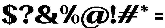 Ashetta Semi Expanded Font OTHER CHARS