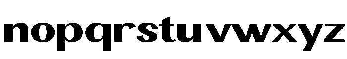Ashetta Semi Expanded Font LOWERCASE