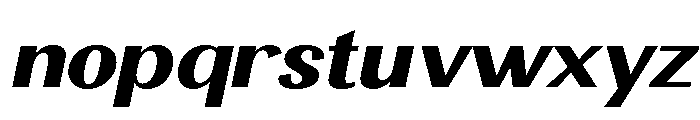 Ashetta Slanted Font LOWERCASE