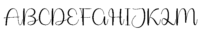 Ashila Font UPPERCASE