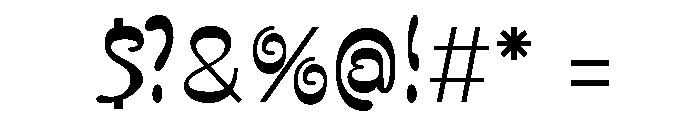 Ashrock Regular Font OTHER CHARS