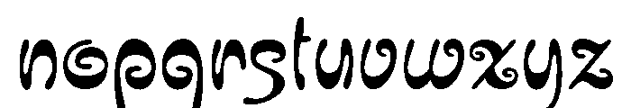 Ashrock Regular Font LOWERCASE
