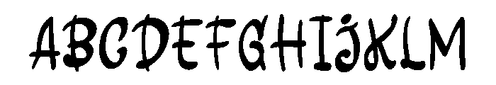 Asian Traditional Menu Regular Font UPPERCASE