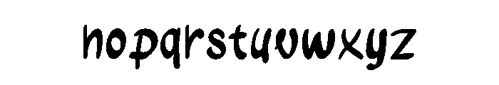 Asian Traditional Menu Regular Font LOWERCASE