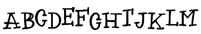 Asling Font UPPERCASE