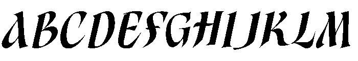 Aspenleigh Italic Font UPPERCASE