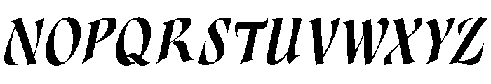 Aspenleigh Italic Font UPPERCASE