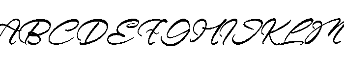 Asphale Rhythm Italic Font UPPERCASE