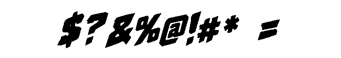 Asphalt Fury Font OTHER CHARS