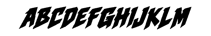 Asphalt Fury Font UPPERCASE