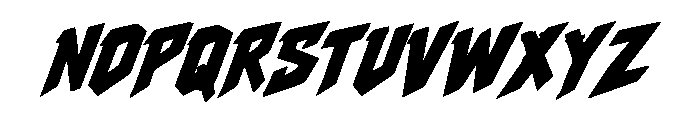 Asphalt Fury Font UPPERCASE