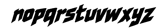 Asphalt Fury Font LOWERCASE