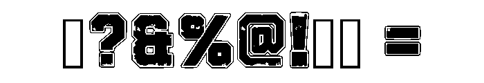 Asphalt Grunge Regular Font OTHER CHARS