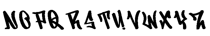 Asphalt Slasher Font UPPERCASE