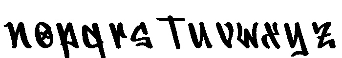 Asphalt Slasher Font LOWERCASE