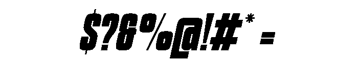 Asphalt Sports Italic Font OTHER CHARS