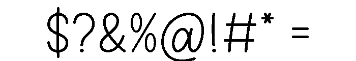 Aspiring Font OTHER CHARS