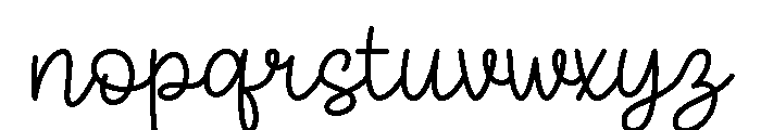 Aspiring Font LOWERCASE