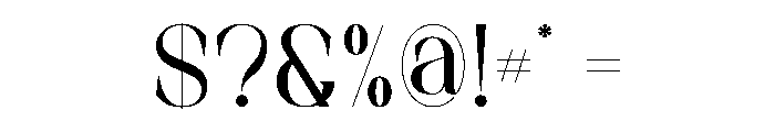 Asteria Font OTHER CHARS