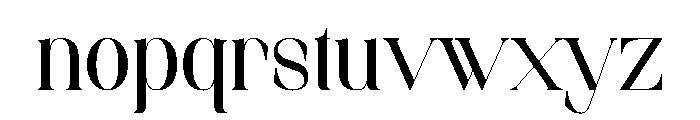 Asteria Font LOWERCASE