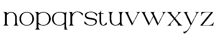 Asteriana-Regular Font LOWERCASE