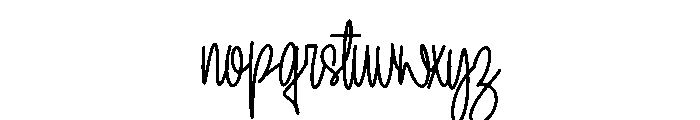 Asthela Font LOWERCASE