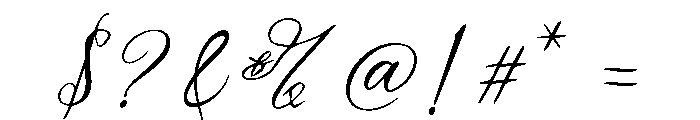 AsthonMistika Font OTHER CHARS