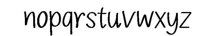 Astilbe Font LOWERCASE
