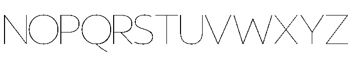 Astonied Thin Font LOWERCASE