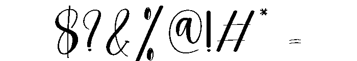 Astonished Font OTHER CHARS