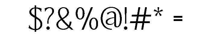 Astranala Regular Font OTHER CHARS