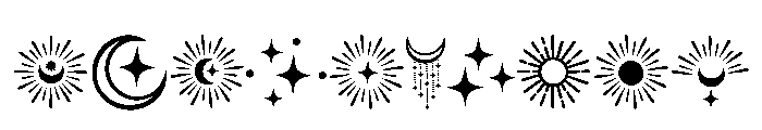 Astronomy Doodle Font OTHER CHARS