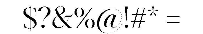 Astrovia Serif Regular Font OTHER CHARS