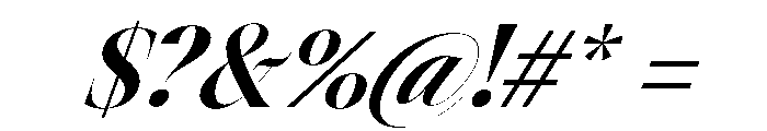 Astrovia Serif Variable Blk It Font OTHER CHARS