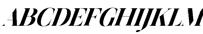 Astrovia Serif Variable Blk It Font UPPERCASE
