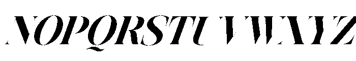 Astrovia Serif Variable Blk It Font UPPERCASE