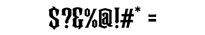 Astrum Black Font OTHER CHARS