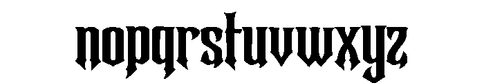 Astrum Black Font LOWERCASE