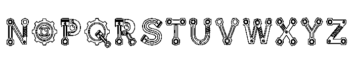 Astur Regular Font LOWERCASE