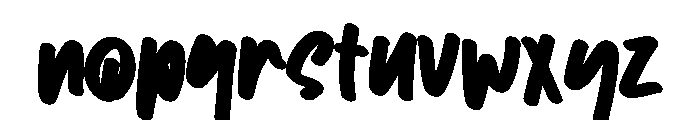 Asu Bajicok Font LOWERCASE