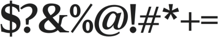 Ascendant Serif Bold otf (700) Font OTHER CHARS