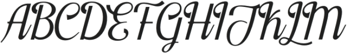 AsefineScript otf (400) Font UPPERCASE