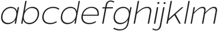 Asen Pro ExtraLight Italic otf (200) Font LOWERCASE