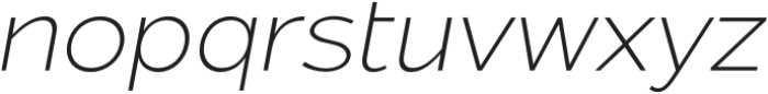 Asen Pro ExtraLight Italic otf (200) Font LOWERCASE