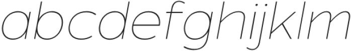 Asen Pro Thin Italic otf (100) Font LOWERCASE