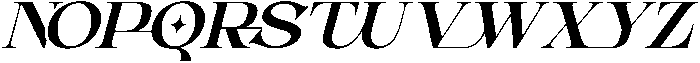 Aseno Modern Italic otf (400) Font UPPERCASE