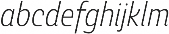 Ashemore Cond Light Italic otf (300) Font LOWERCASE