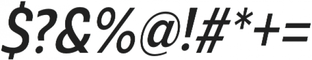Ashemore Cond Medium Italic otf (500) Font OTHER CHARS
