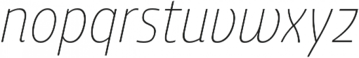 Ashemore Cond Thin Italic otf (100) Font LOWERCASE